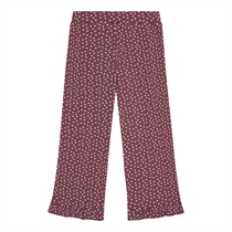 Birkholm Brede Rib Bukser Bordeaux Lilla & Baby Lyserød